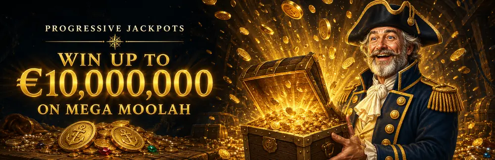 Captain Cooks Casino Mega Moolah